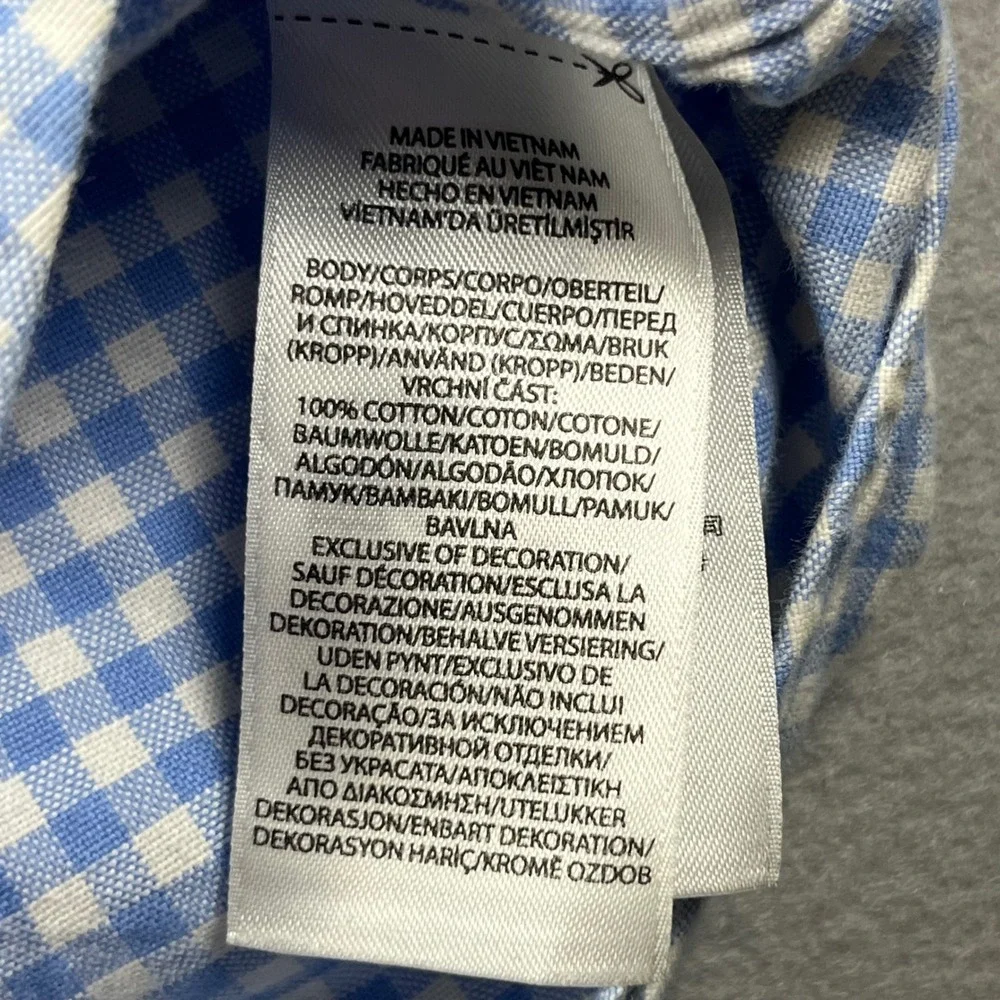 Polo Ralph Lauren Mens 2XLT Gingham Button Down Shirt preppy Long Sleeve Tall